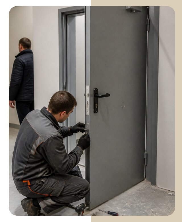 Ремонт противопожарной двери в Можге по цене 6583 р. | ДвериЛегко-Мжг