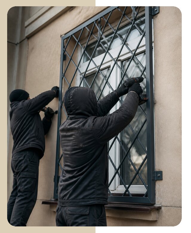 Установка антивандальных решеток на окна в Можге